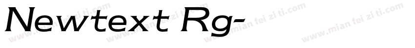 Newtext Rg字体转换